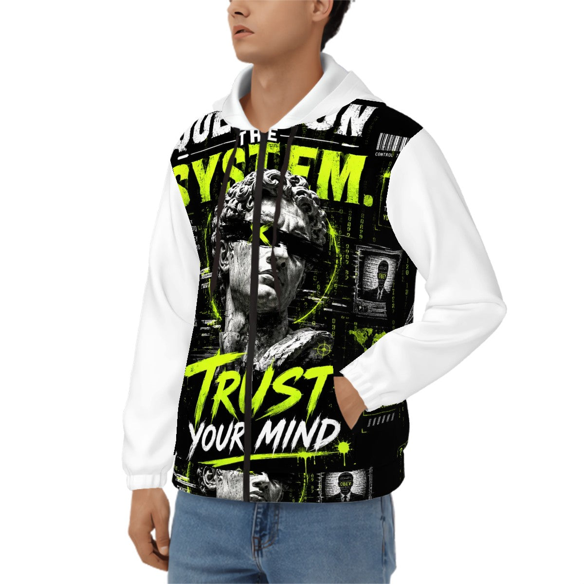 CT, Men's ZipUp Hoodie