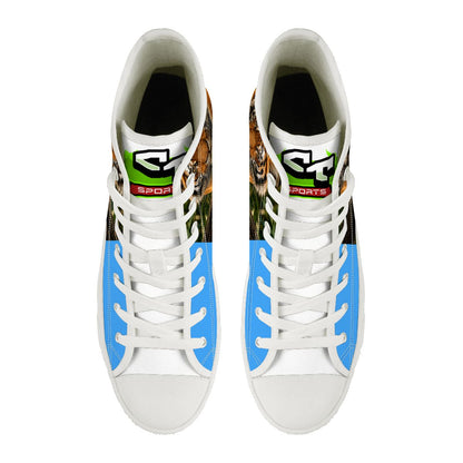 Men's High Top Canvas Shoes Tigers