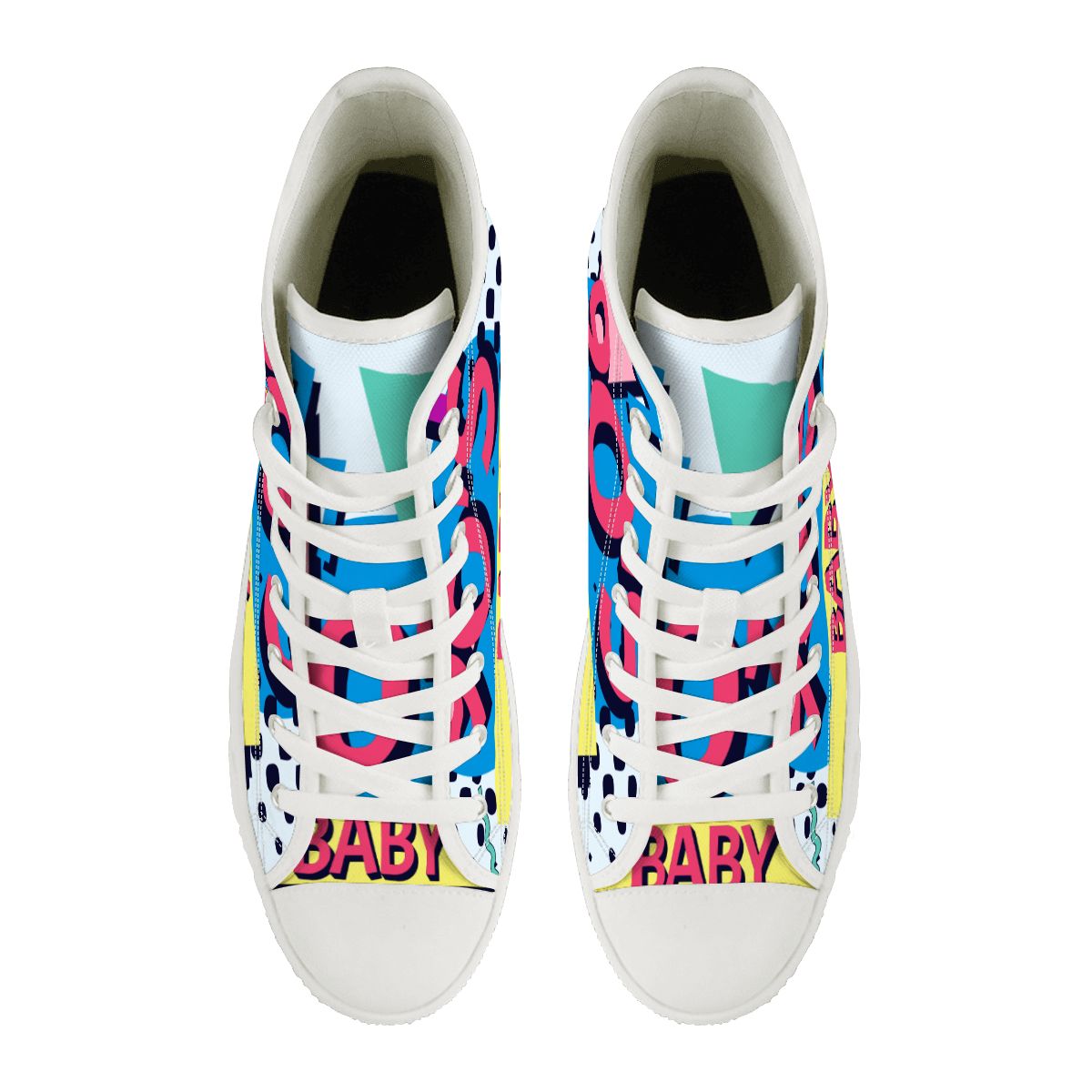 Men's High Top Canvas Shoes  90's baby