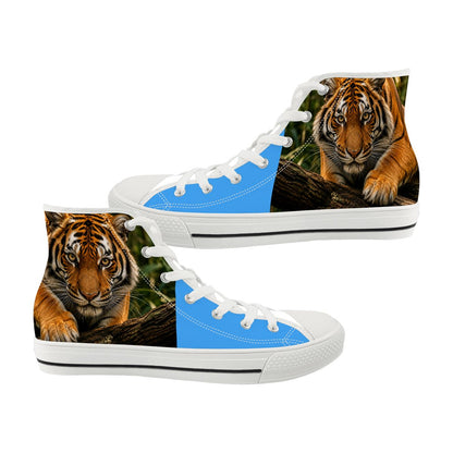 Men's High Top Canvas Shoes Tigers