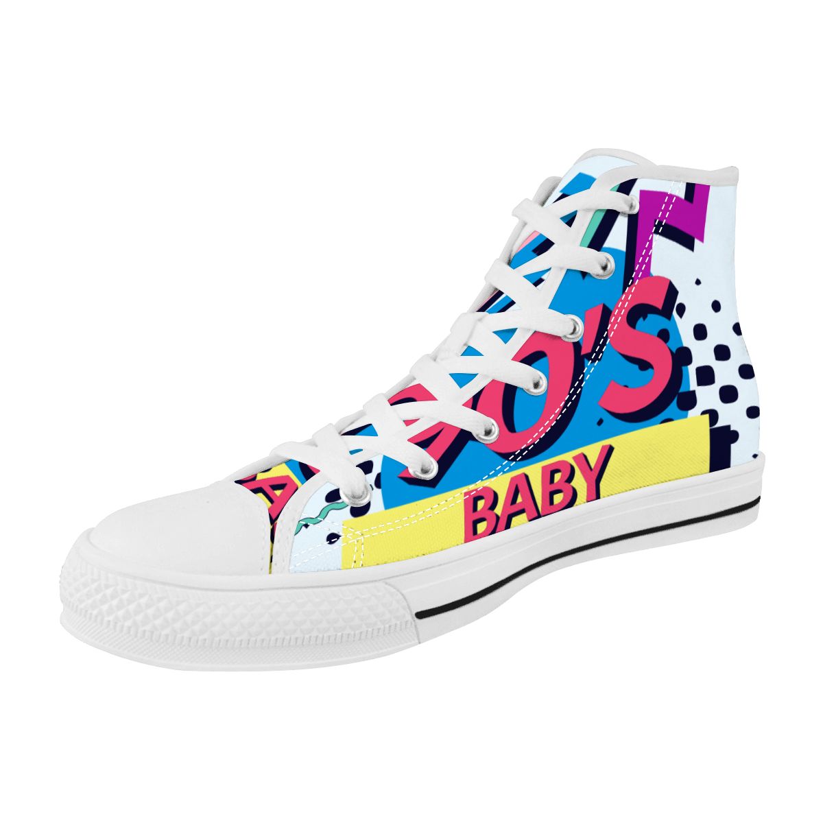 Men's High Top Canvas Shoes  90's baby