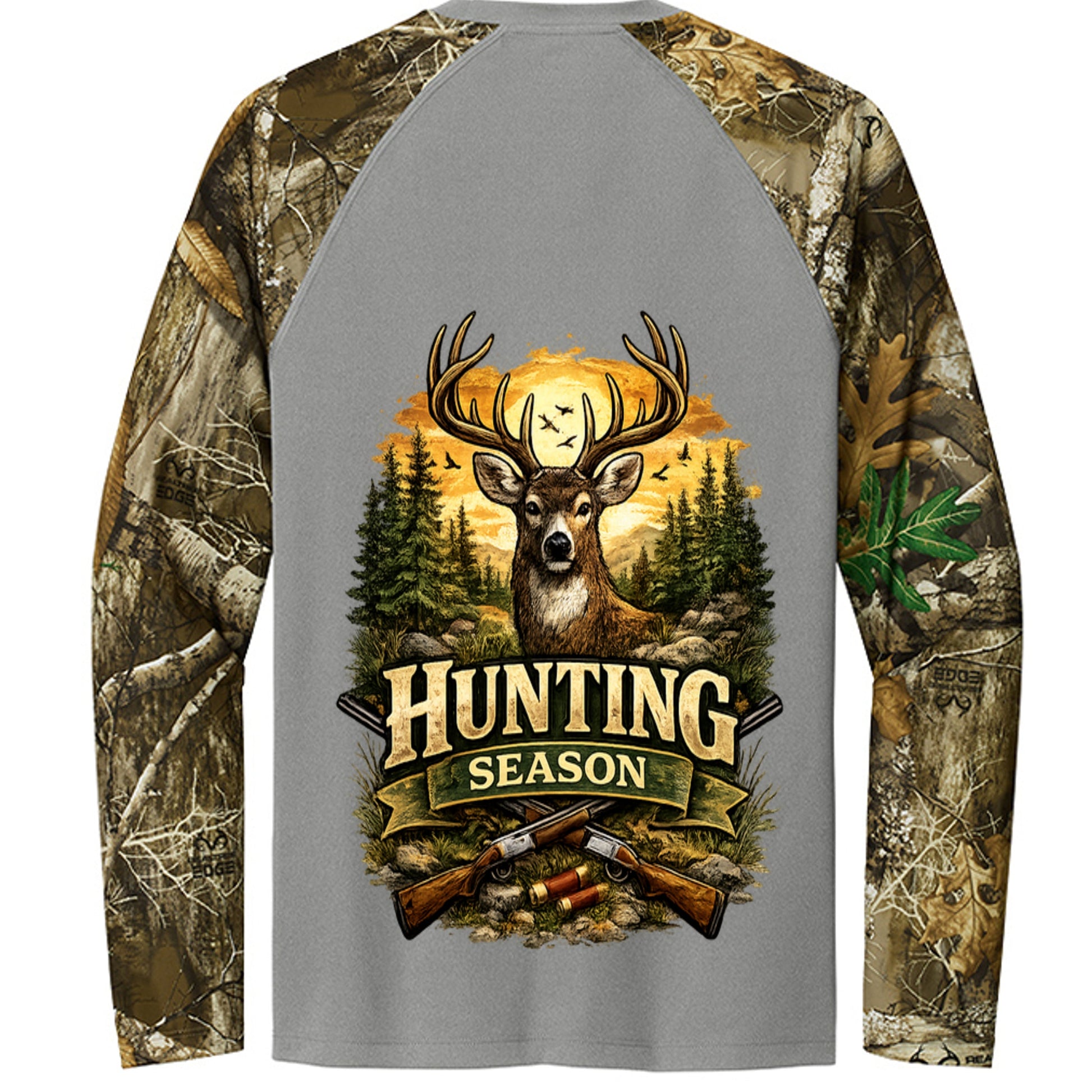 Grey Concrete Heather/ Realtree Edge - RU151LS - BACK