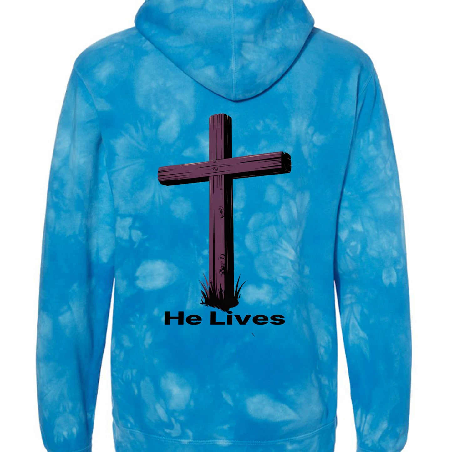 Tie Dye Aqua Blue - PRM4500TD - BACK