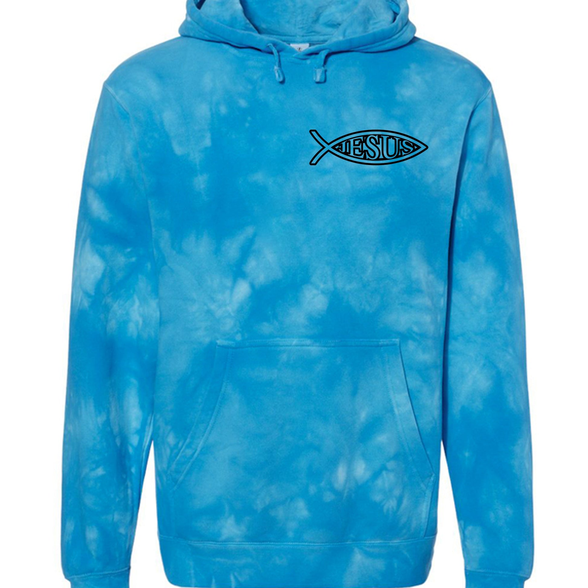 Tie Dye Aqua Blue - PRM4500TD - FRONT