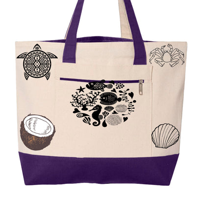 Natural/ Purple - Q1300 - FRONT