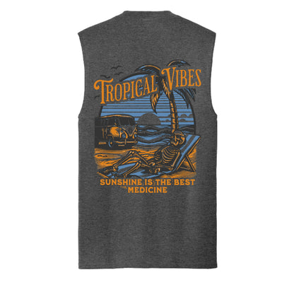 Dark Heather Grey - PC54SL - BACK